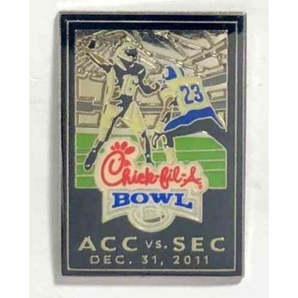 2011 Chick-fil- A BOWL Game , NCAA Pin, *Auburn 43 v UVA 24, ACC v SEC